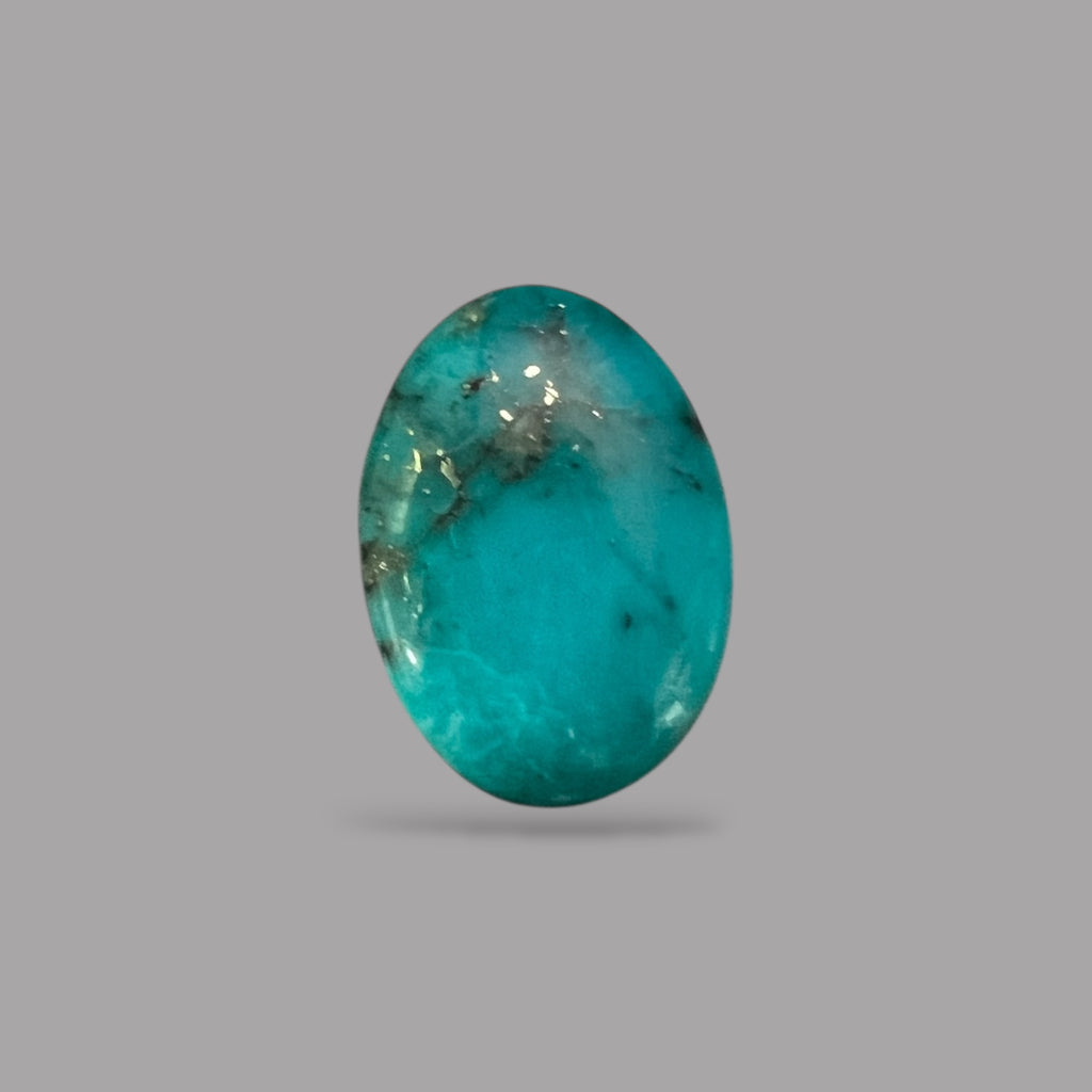  Natural Turquoise Stone 4.39 Carats 16.1 x 11.4 x 3.7 mm in Oval