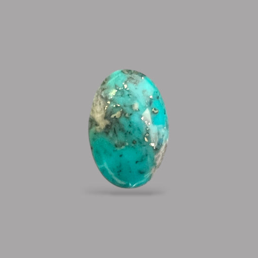 Natural Turquoise Stone 4.41 Carats 14.2 x 9.4 x 4.7 mm in Oval