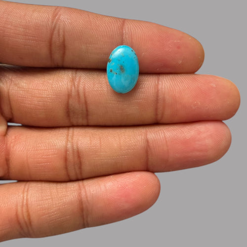 Natural Turquoise Stone 4.45 Carats 14.8 x 9.9 x 4.7 mm in Oval