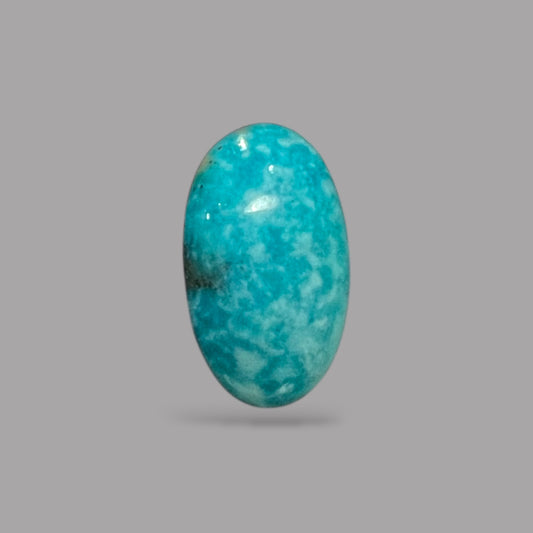 Natural Turquoise Stone 4.59 Carats 15.8 x 9.3 x 4.9 mm in Oval