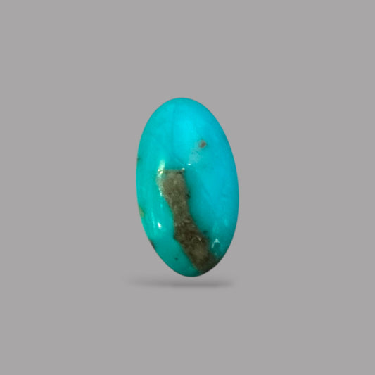  Natural Turquoise Stone 4.65 Carats 17.2 x 9.8 x 4.7 mm in Oval