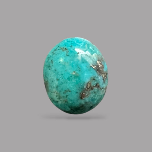 Natural Turquoise Stone 4.66 Carats 14.4 x 9.6 x 4.9 mm in Oval