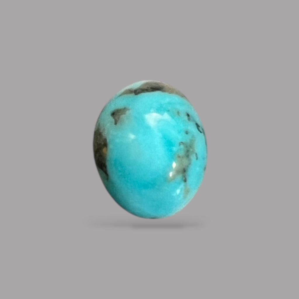 Natural Turquoise Stone 4.73 Carats 13.2 x 10.7 x 5.9 mm in Oval