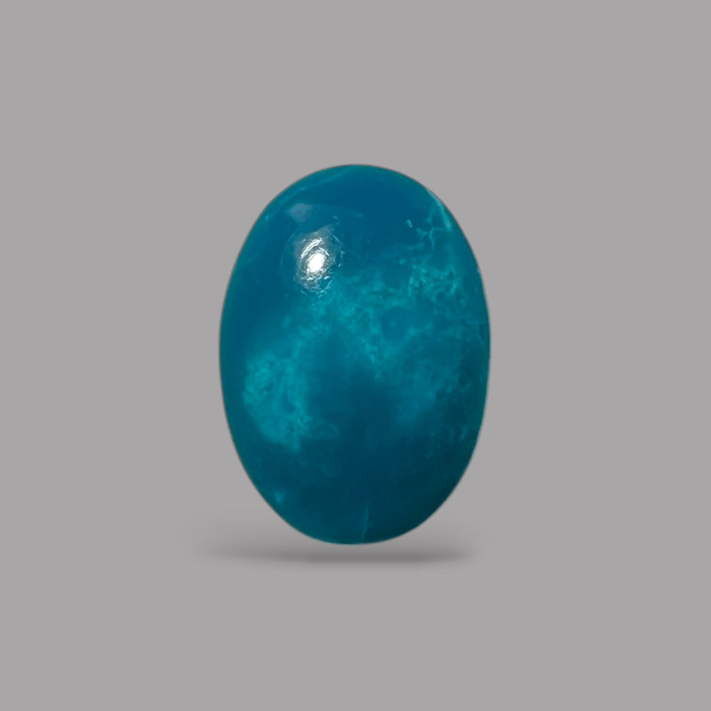 Natural Turquoise Stone 4.85 Carats 16.9 x 12 x 3.5 mm in Oval