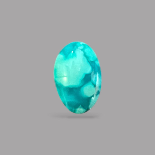 Natural Turquoise Stone 4.88 Carats 13 x 9.2 x 5.5 mm in Oval