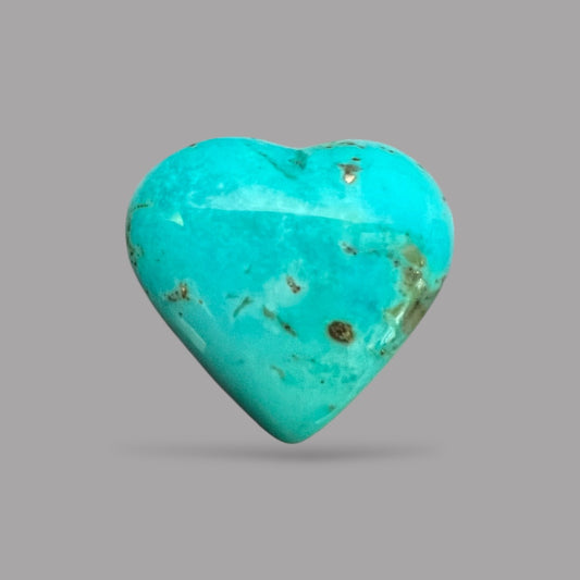 Natural Turquoise Stone 48.54 Carats 28.3 x 30.2 x 9.4 mm in Heart