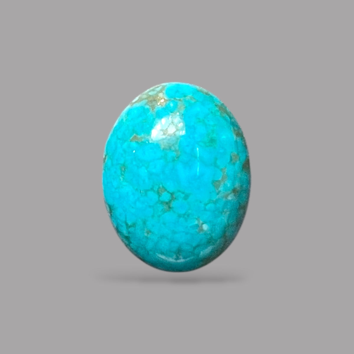 Natural Turquoise Stone 5.06 Carats 13.6 x 10.5 x 4.8 mm in Oval
