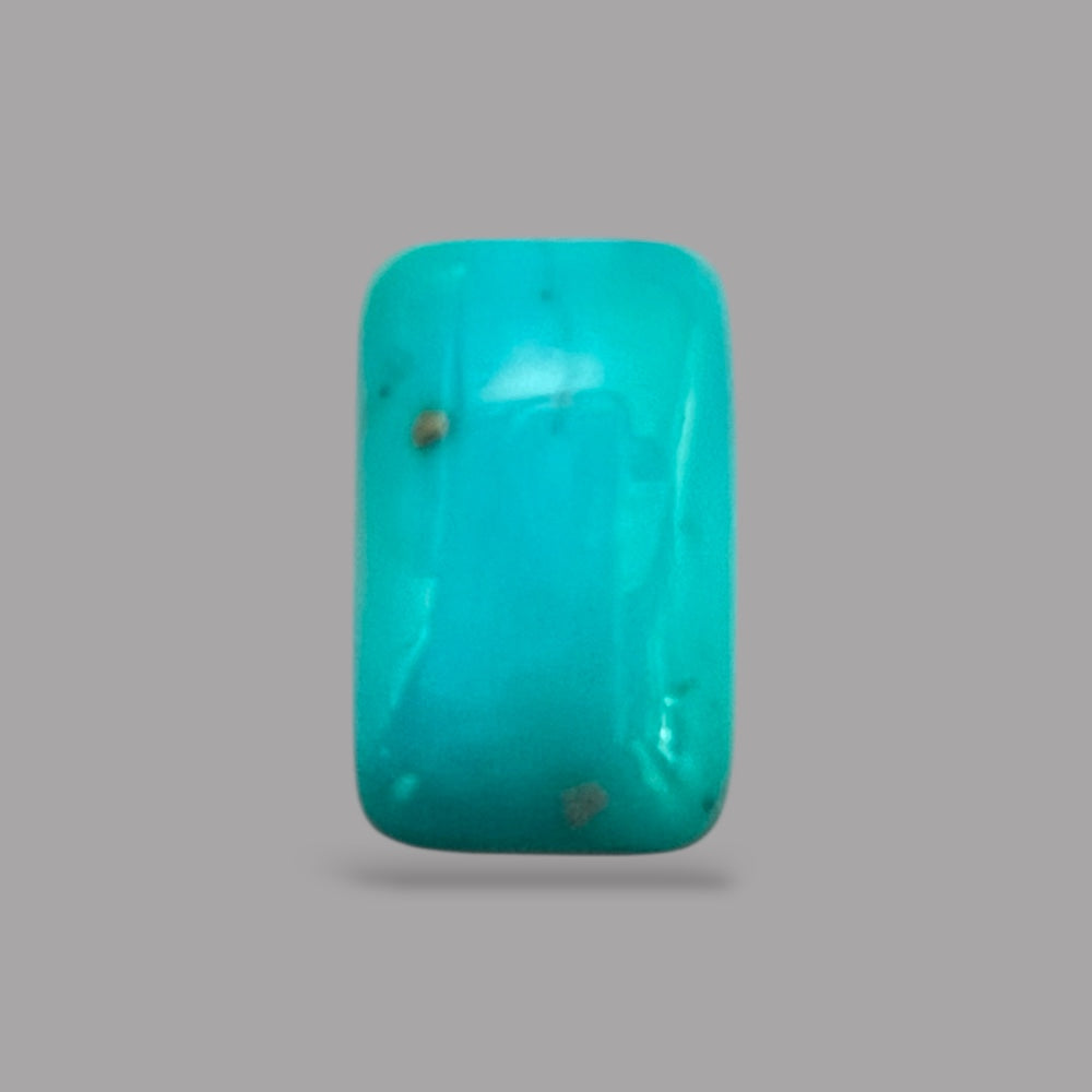 Natural Turquoise Stone 5.12 Carats 12.9 x 8.2 x 5.8 mm in Cushion