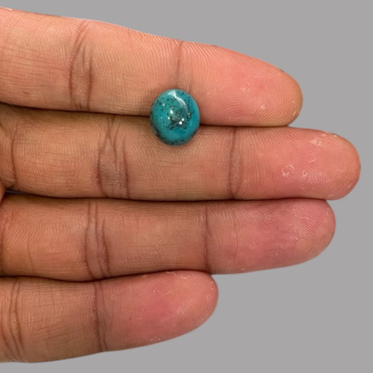 Natural Turquoise Stone 5.39 Carats 11.9 x 10.5 x 7.6 mm in Oval