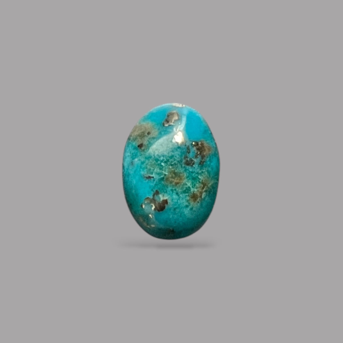 Natural Turquoise Stone 5.52 Carats 13.5 x 9.7 x 5.4 mm in Oval