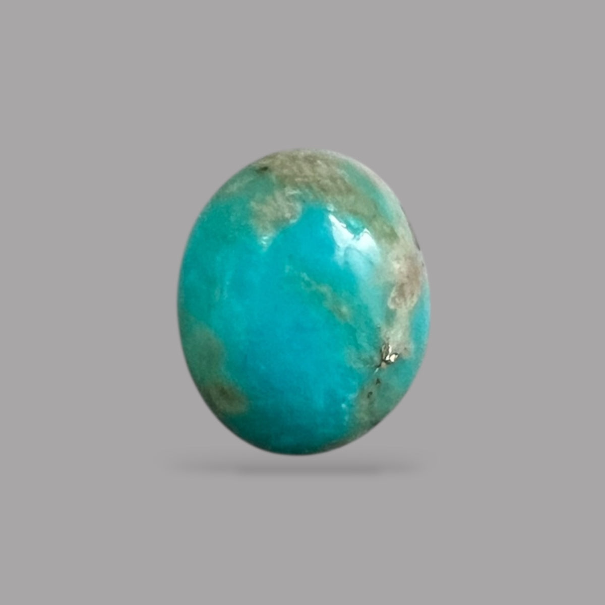 Natural Turquoise Stone 5.52 Carats 14.4 x 8.8 x 5.3 mm in Oval