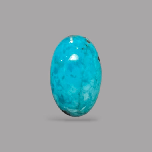Natural Turquoise Stone 5.64 Carats 14.9 x 9.3 x 5.2 mm in Oval