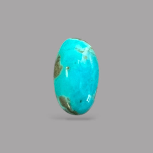 Natural Turquoise Stone 6.06 Carats 13.9 x 10.2 x 6 mm in Oval