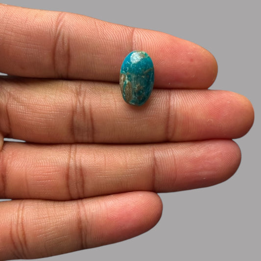 Natural Turquoise Stone 6.09 Carats 15.7 x 10 x 5.5 mm in Oval