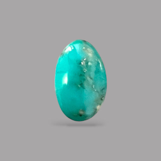 Natural Turquoise Stone 6.17 Carats 13.5 x 10 x 6.3 mm in Oval
