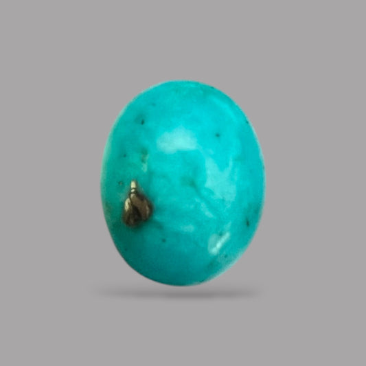 Natural Turquoise Stone 6.76 Carats 13.7 x 11 x 6.7 mm in Oval