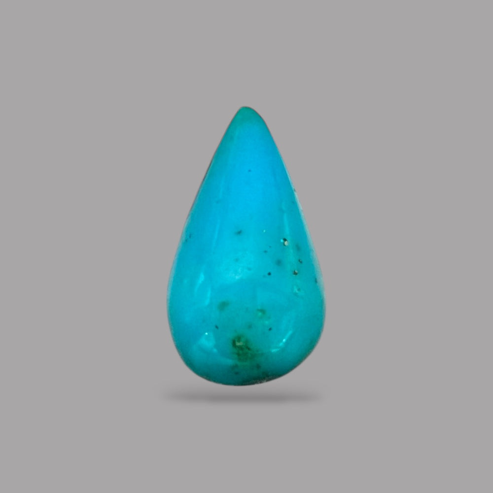 Natural Turquoise Stone 7.01 Carats 19.2 x 10.7 x 6.5 mm in Pear