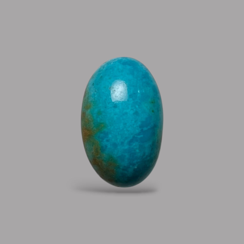 Natural Turquoise Stone 7.11 Carats 17 x 10.6 x 5.7 mm in Oval