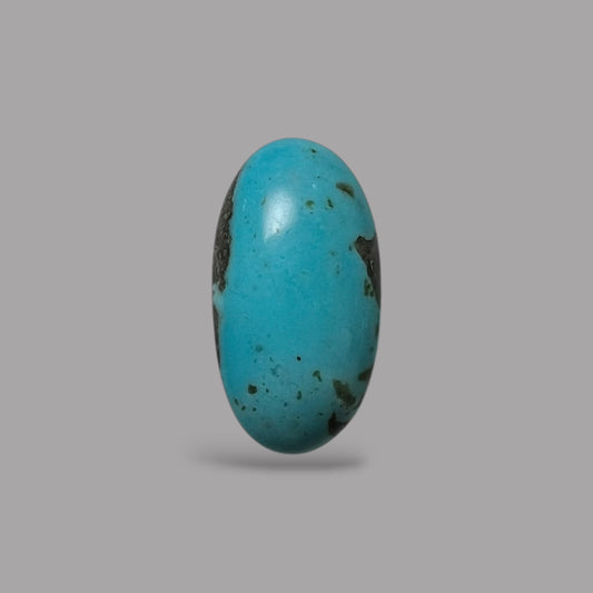 Natural Turquoise Stone 7.64 Carats 19.2 x 10.1 x 5.8 mm in Oval
