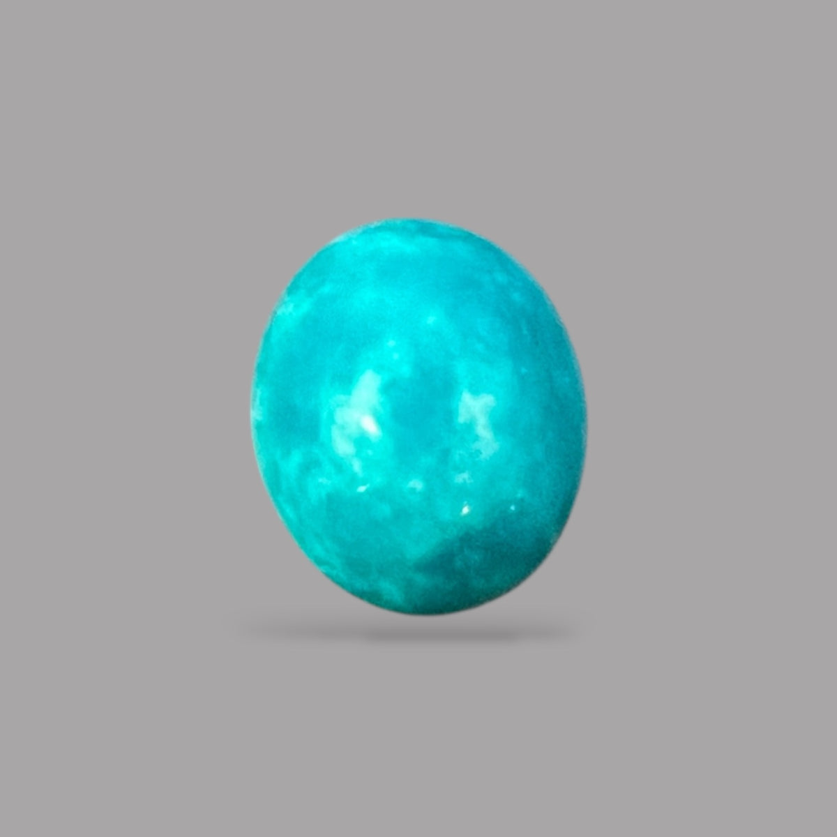  Natural Turquoise Stone 8.44 Carats 14.4 x 12 x 7.1 mm in Oval