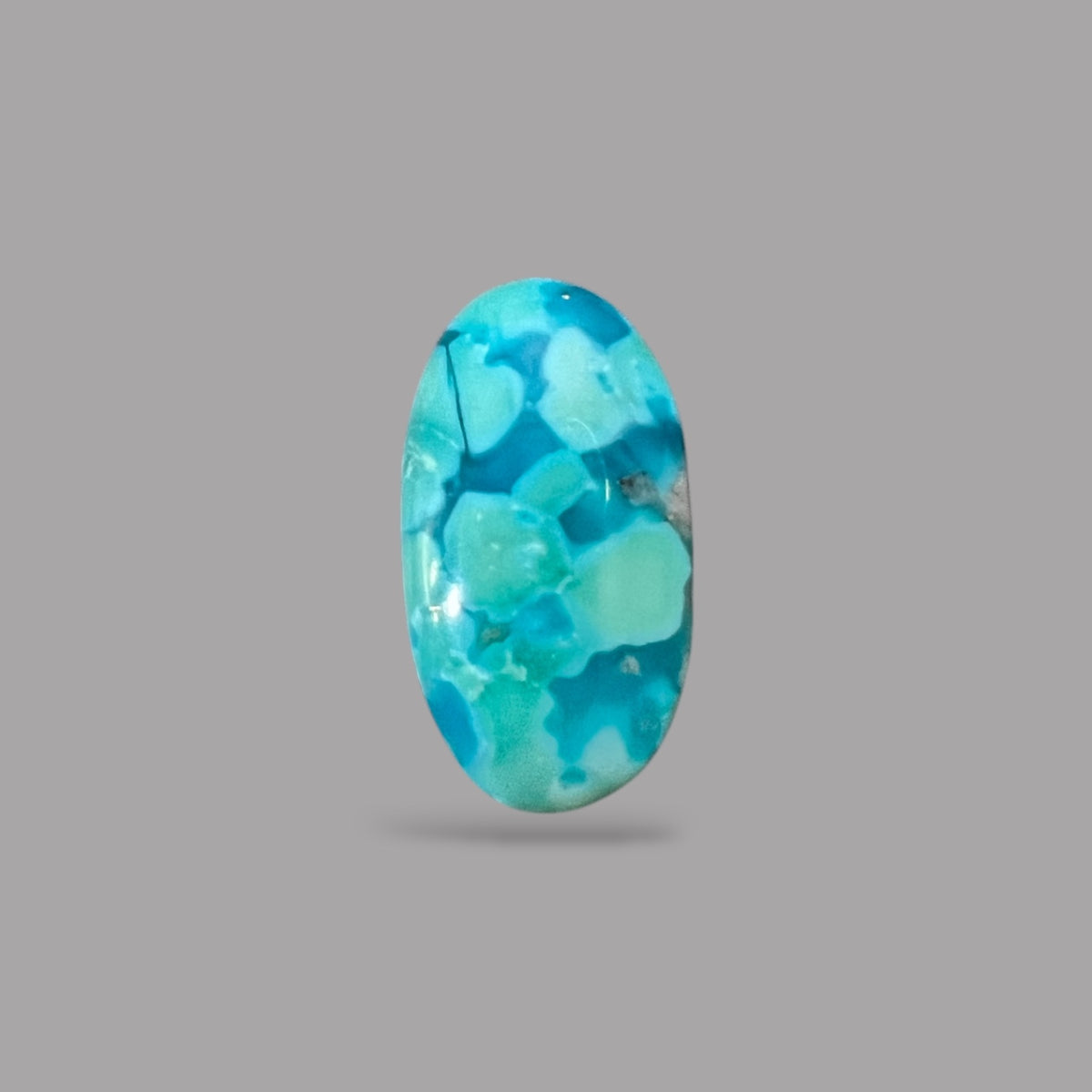 Feroza Stone 8.48 Carats 20.2 x 10.9 x 4.8 mm in Oval