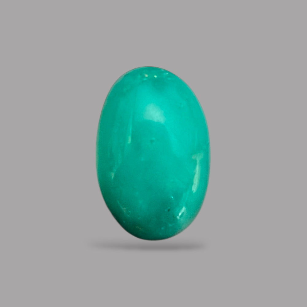 Natural Turquoise Stone 9.35 Carats 18.5 x 12.1 x 6.5 mm in Oval