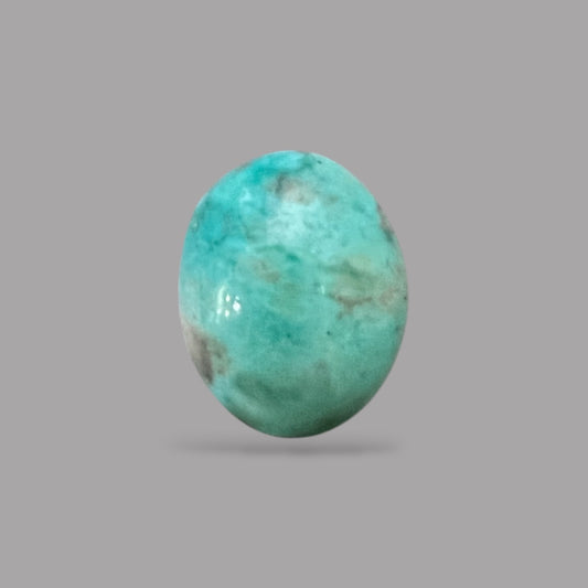 Firoza Stone 9.77 Carats 15.2 x 12.4 x 7.4 mm in Oval