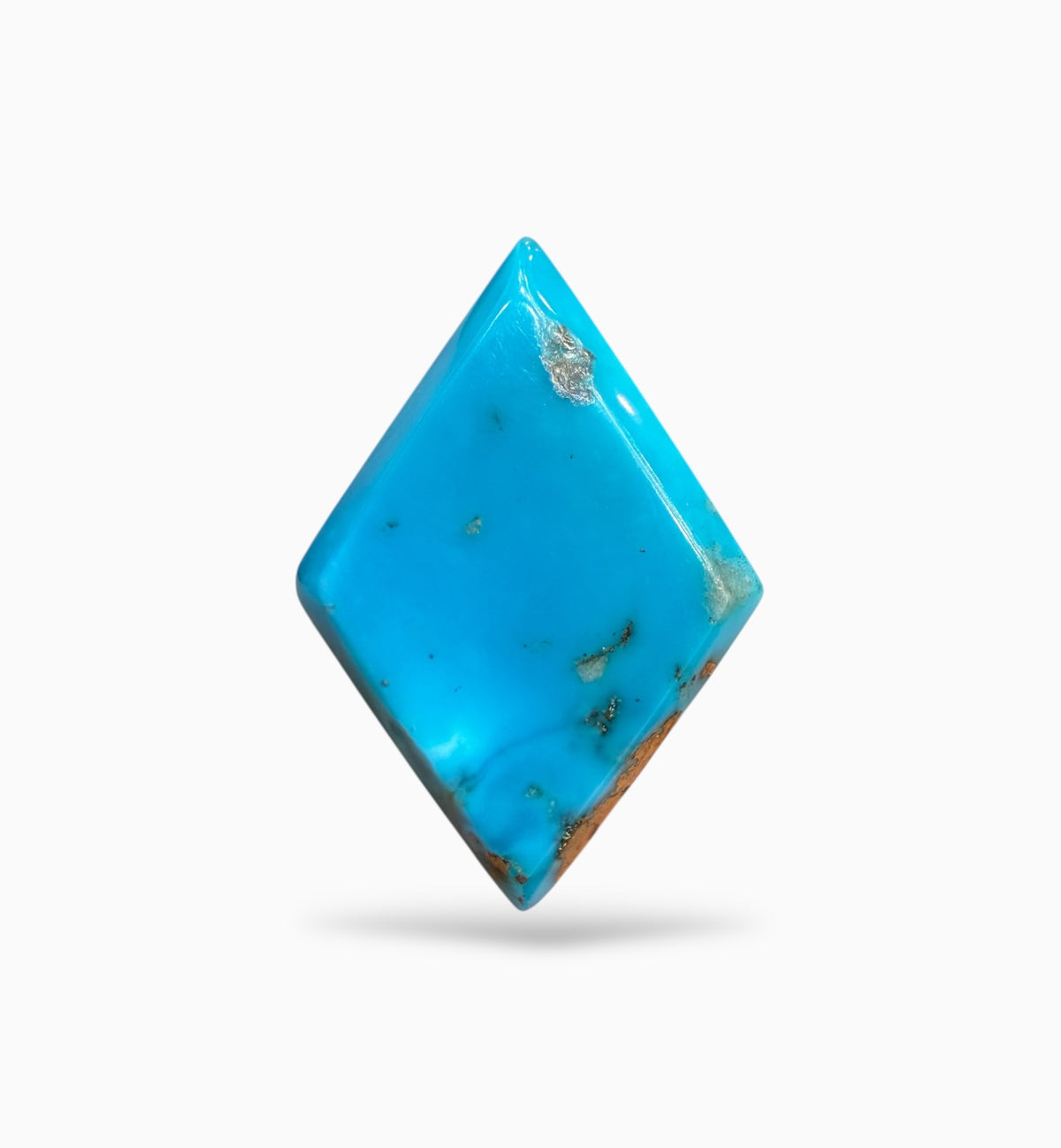 Natural Turquoise Stone Rhombus Shape 15.99 Carats 27x20 mm