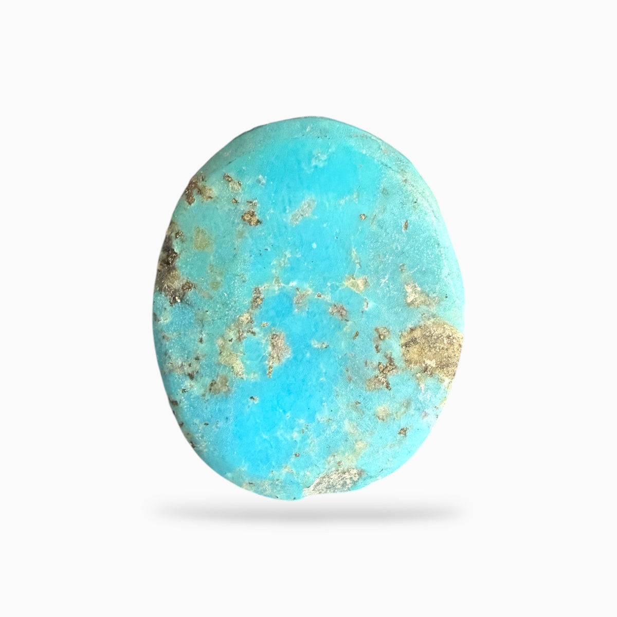 Natural Turquoise Stone (Irani Feroza Stone) 55.47 Carats 35x27 mm