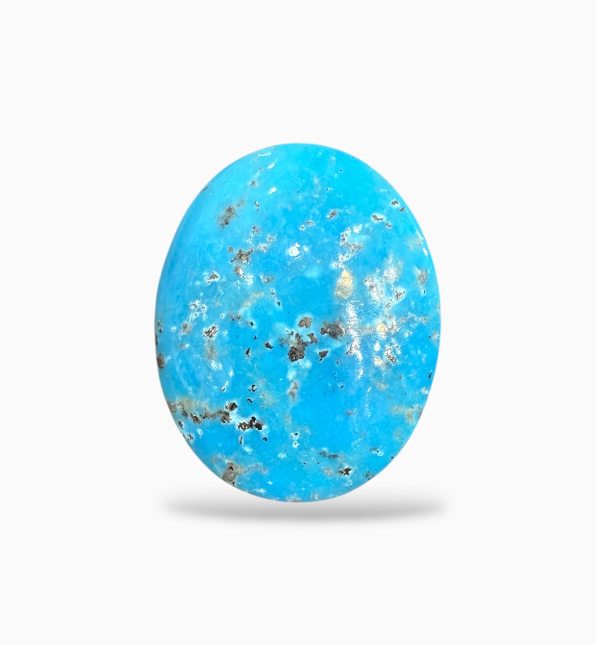 Natural Turquoise Stone (Irani Feroza Stone) 55.47 Carats 35x27 mm