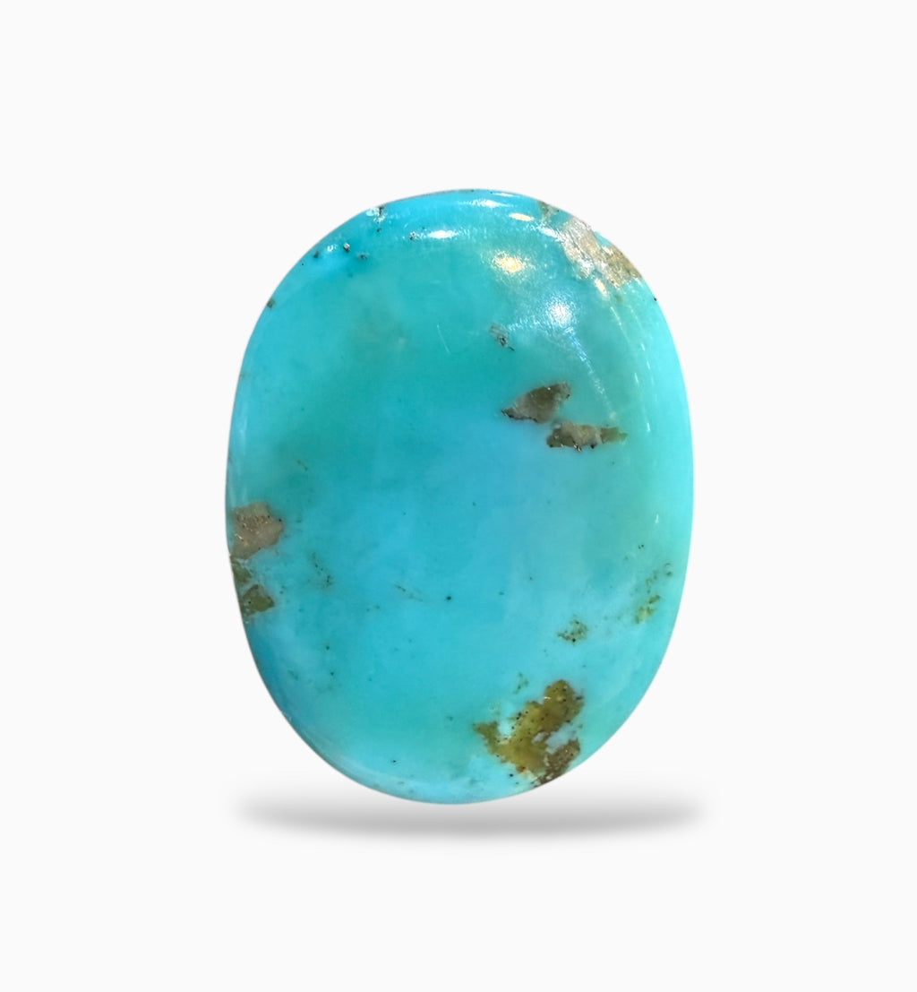 Natural Turquoise Stone (Feroza) 43.22 Carats LightSeaGreen Origin Iran
