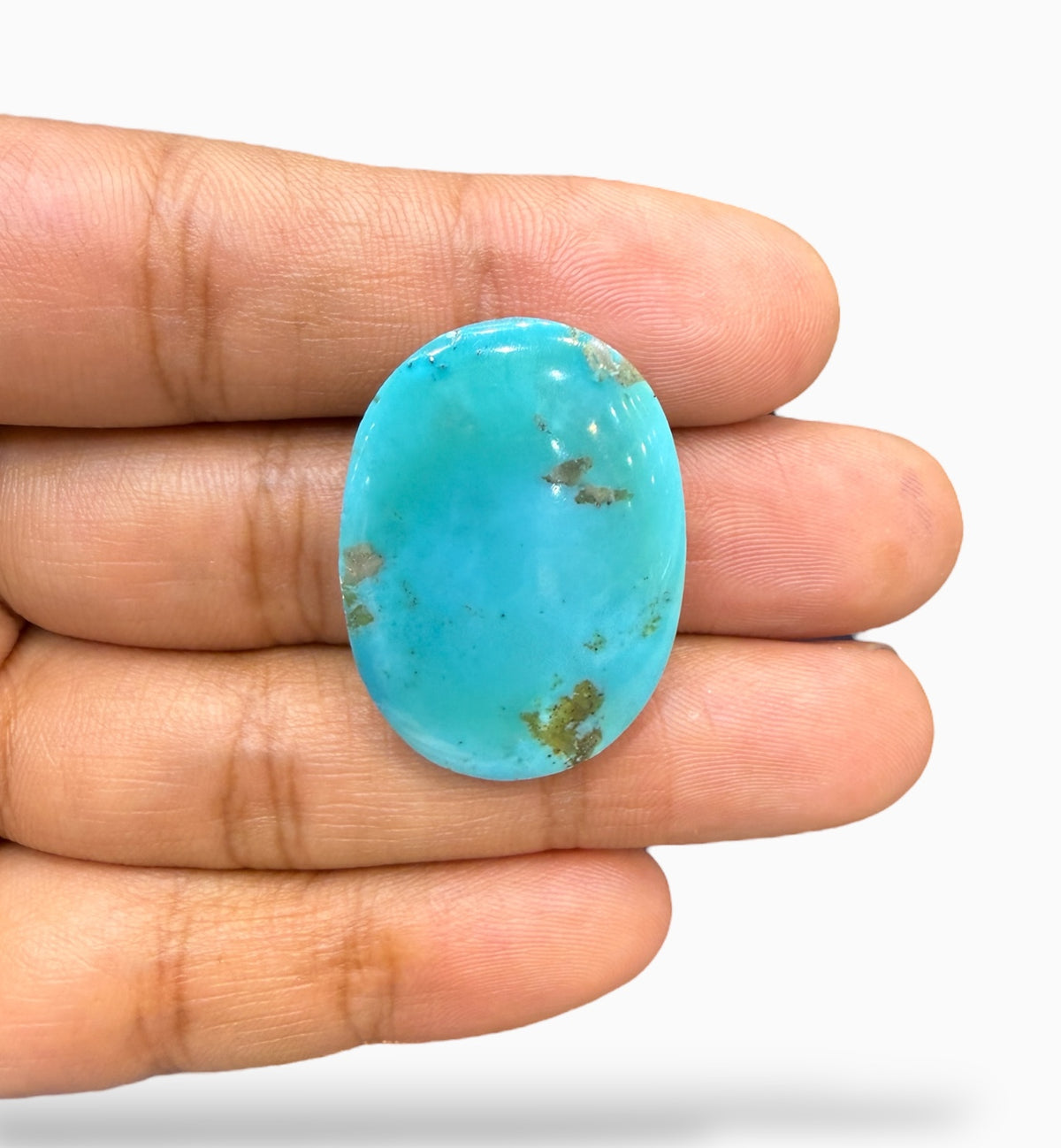 Natural Turquoise Stone (Feroza) 43.22 Carats LightSeaGreen Origin Iran