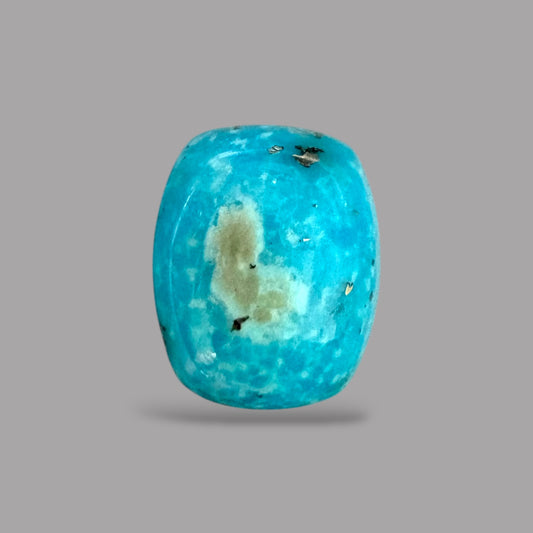 Natural Turquoise Stone (Irani Feroza) 6.68 Carats 13.87 x 11.28 x 6.10 mm in Cushion