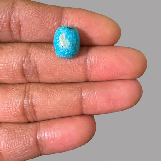 Natural Turquoise Stone (Irani Feroza) 6.68 Carats 13.87 x 11.28 x 6.10 mm in Cushion