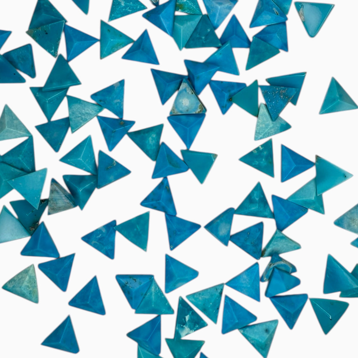 Natural Turquoise Triangle Cut 0.40 - 0.50 Carats 6 mm