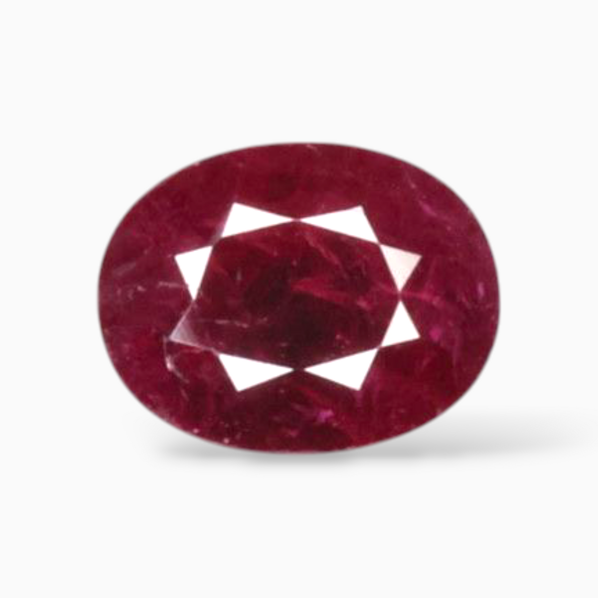 Natural Unheated Ruby Gemstone In Oval Shape 1.88 Carats 8x6.2mm Size