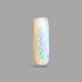 Natural White Color Ethiopian Opal Stone 14.47 Carats Pear Cabochon Shape 29.5 x 10.4 x 6.9 mm