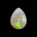 Natural White Color Ethiopian Opal Stone 4.25 Carats Pear Cabochon Shape 15.1 x 11.4 x 5.1 mm