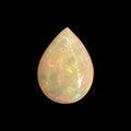  Natural White Color Ethiopian Opal Stone 4.53 Carats Pear Cabochon Shape 15.1 x 11.3 x 5.6 mm