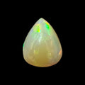 Natural White Color Ethiopian Opal Stone 4.59 Carats Pear Cabochon Shape 13.2 x 10.9 x 8 mm