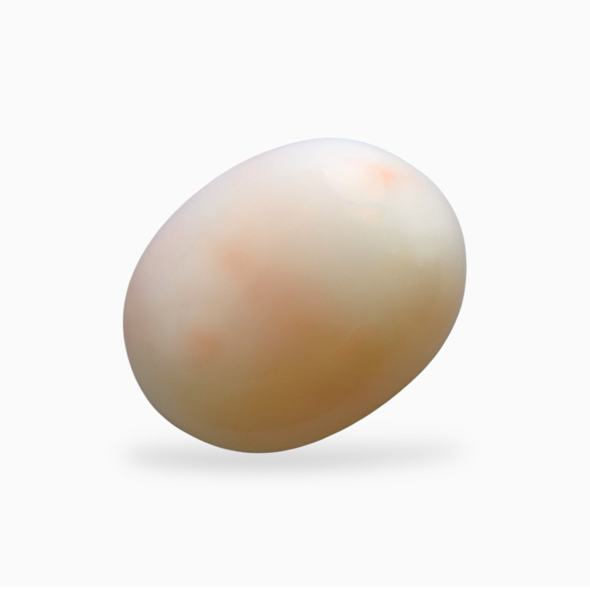 Natural Pink Coral Moonga Stone 12.55 Carats Oval Cabochon Shape 17x13.5mm
