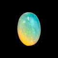 Natural White Ethiopian Opal Stone 0.28 Carats Oval Cabochon Shape 6 x 4 mm