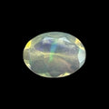 Natural White Ethiopian Opal Stone 0.36 Carats Oval Cabochon Shape 6.9 x 5 mm