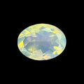 Natural White Ethiopian Opal Stone 0.84 Carats Oval Cabochon Shape 8 x 6 mm
