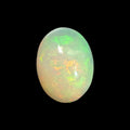 Natural White Ethiopian Opal Stone 1.08 Carats Oval Cabochon Shape 8.1 x 6.2 x 4.5 mm