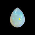 Natural White Ethiopian Opal Stone 10.80 Carats Pear Cabochon Shape 21.7 x 16.1 x 6.7 mm
