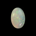 Natural White Ethiopian Opal Stone 11.11 Carats Oval Cabochon Shape 22.7 x 15.4 x 6.1 mm