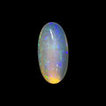 Natural White Ethiopian Opal Stone 14.65 Carats Oval Cabochon Shape 25.4 x 13 x 8.4 mm
