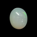 Natural White Ethiopian Opal Stone 15.74 Carats Oval Cabochon Shape Size 18.9 x 15.8 x 9.5 mm