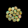 Natural White Ethiopian Opal Stone 17.25 Carats Oval Cabochon Shape 8 x 6 mm